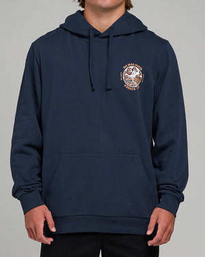 The Mad Hueys Tins Kraken | Hooded Pullover - Navy in NAVY