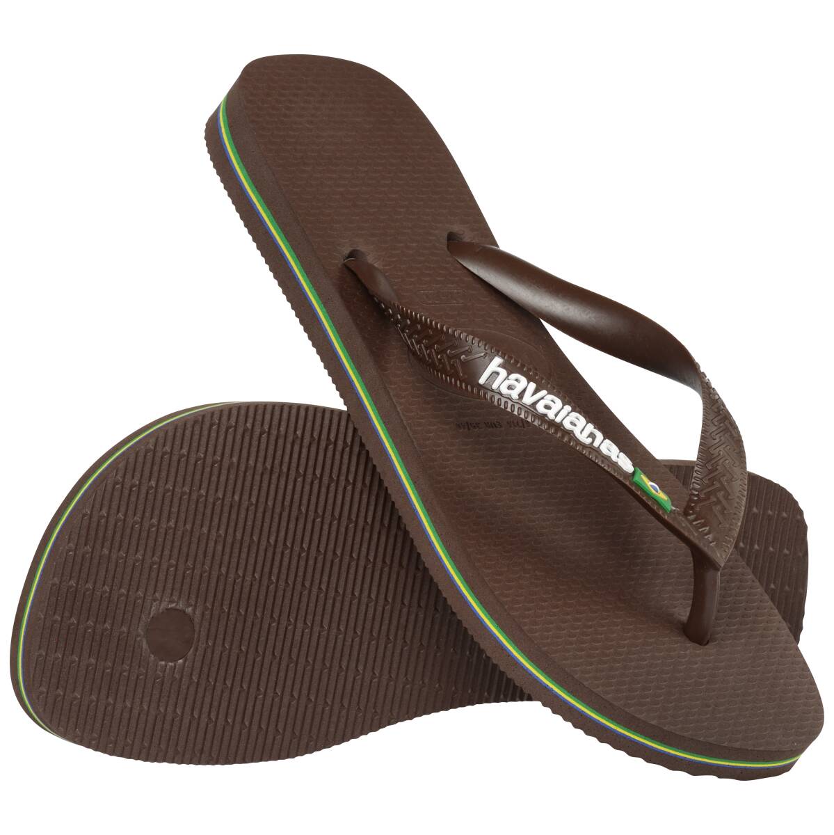 Havaianas Top Brazil Logo Brown in Brown