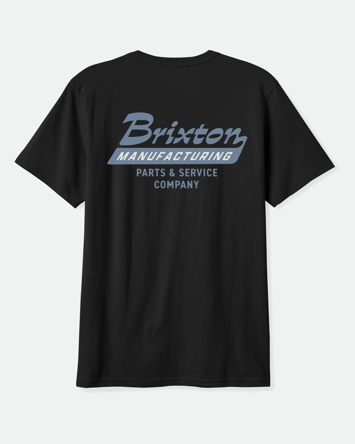 Brixton Township S/S Tlrt in BLACK/GREY BLUE