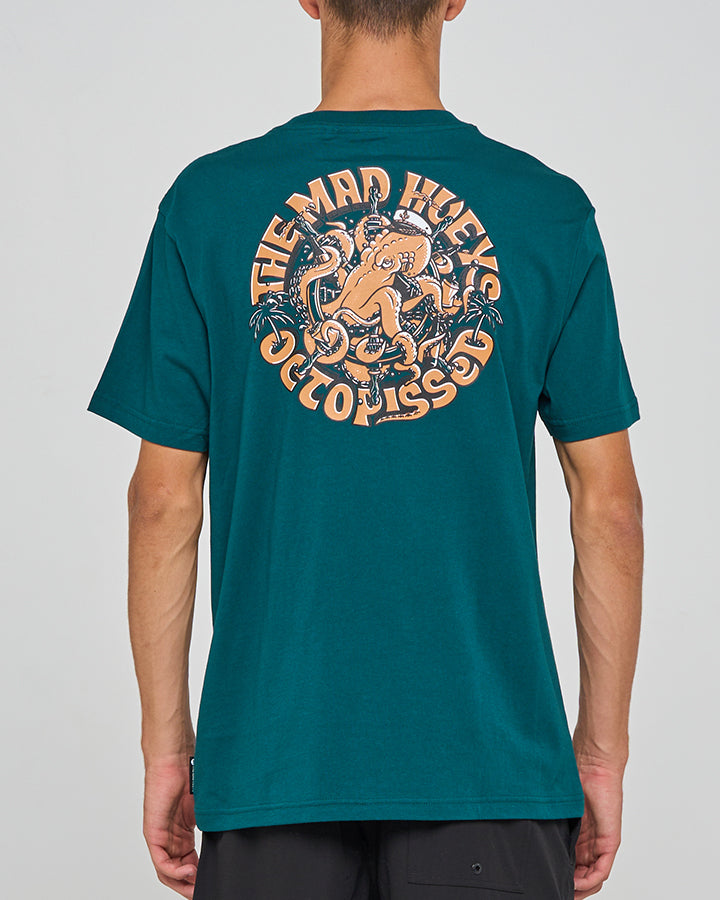 The Mad Hueys Tropic Octopissed | Ss Tee - Atlantic in ATLANTIC