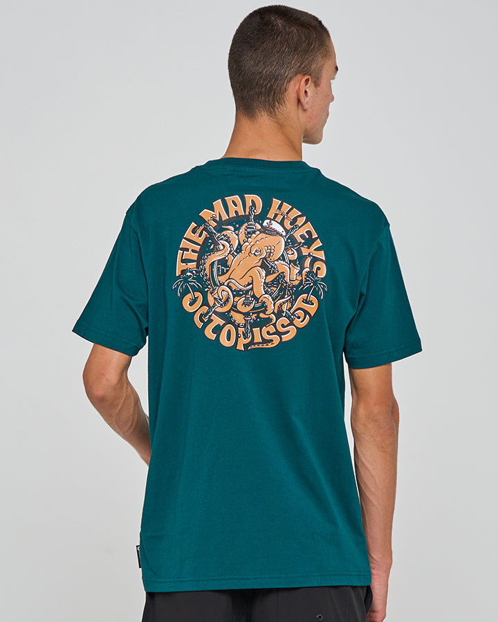 The Mad Hueys Tropic Octopissed | Ss Tee - Atlantic in ATLANTIC