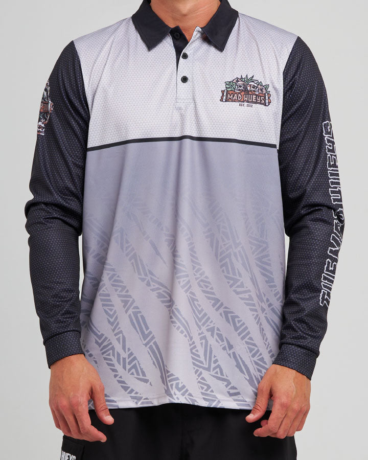 The Mad Hueys Troppo Captain | Upf 50+ Fishing Jersey in SMOKE