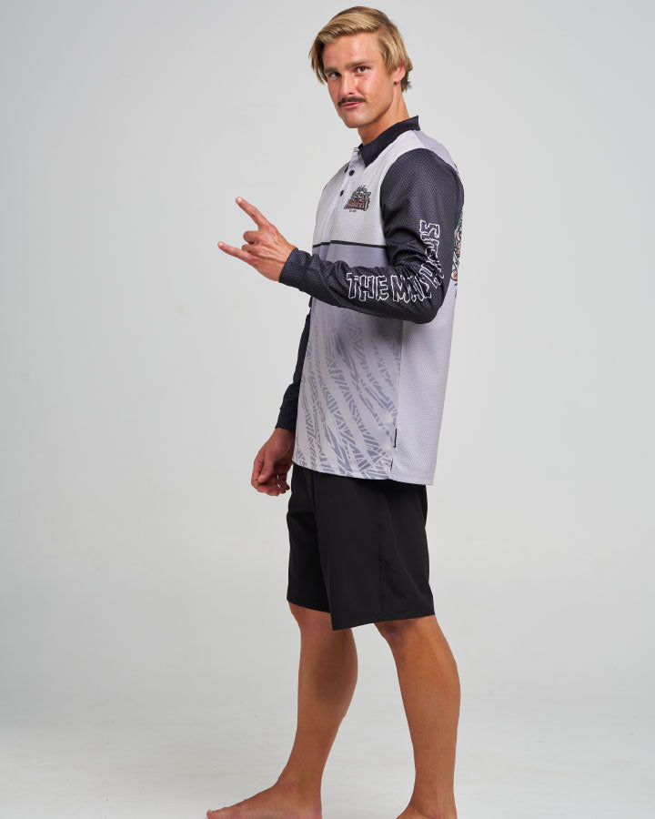 The Mad Hueys Troppo Captain | Upf 50+ Fishing Jersey in SMOKE