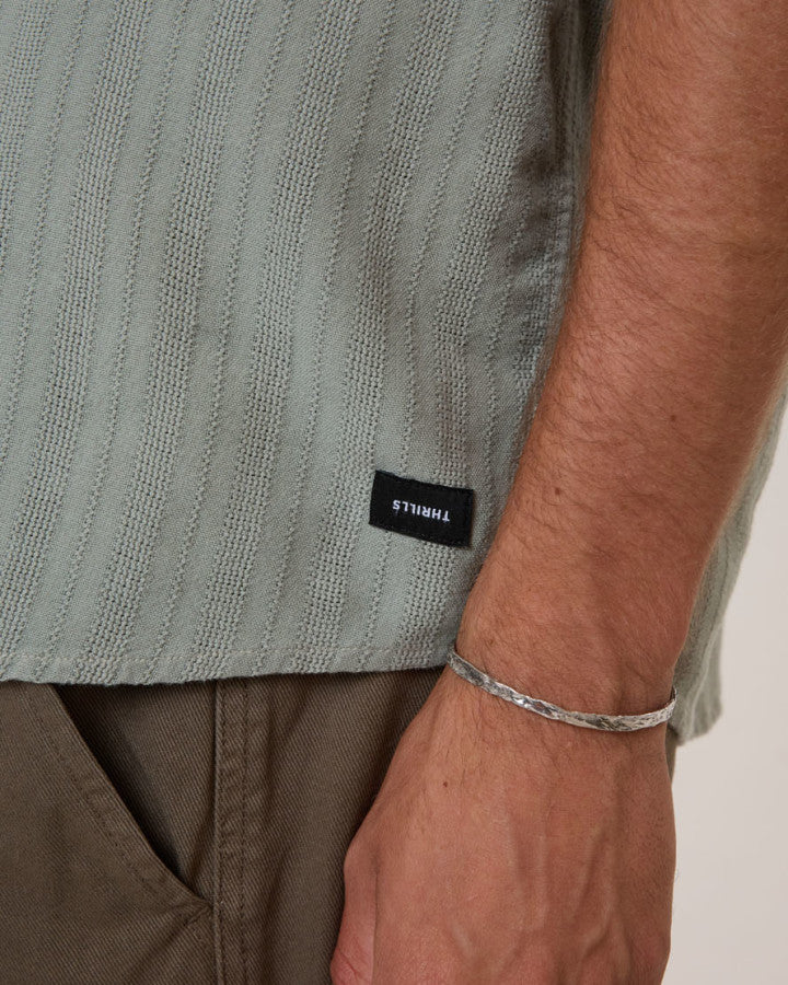 Thrills Unhinged Short Sleeve Shirt - Dirty Sage in Dirty Sage