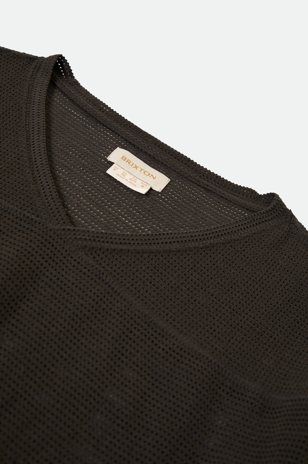 Brixton Varsity Football Mesh Tee in WASHED BLACK