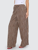 Thrills Co Watercolour Kira Relaxed Pant - Cocoa in Cocoa