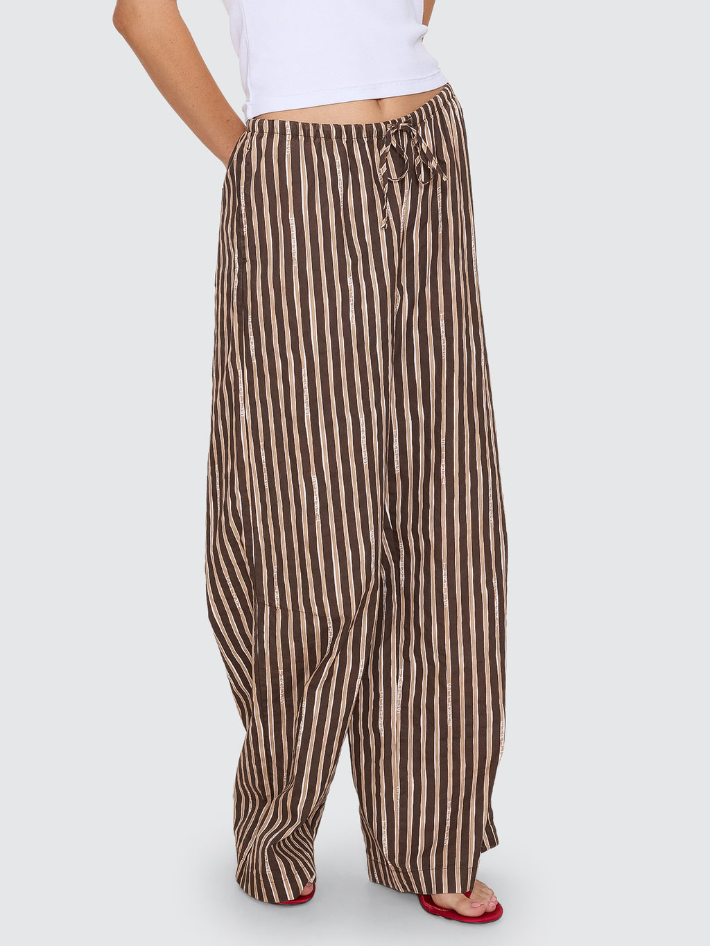 Thrills Co Watercolour Kira Relaxed Pant - Cocoa in Cocoa