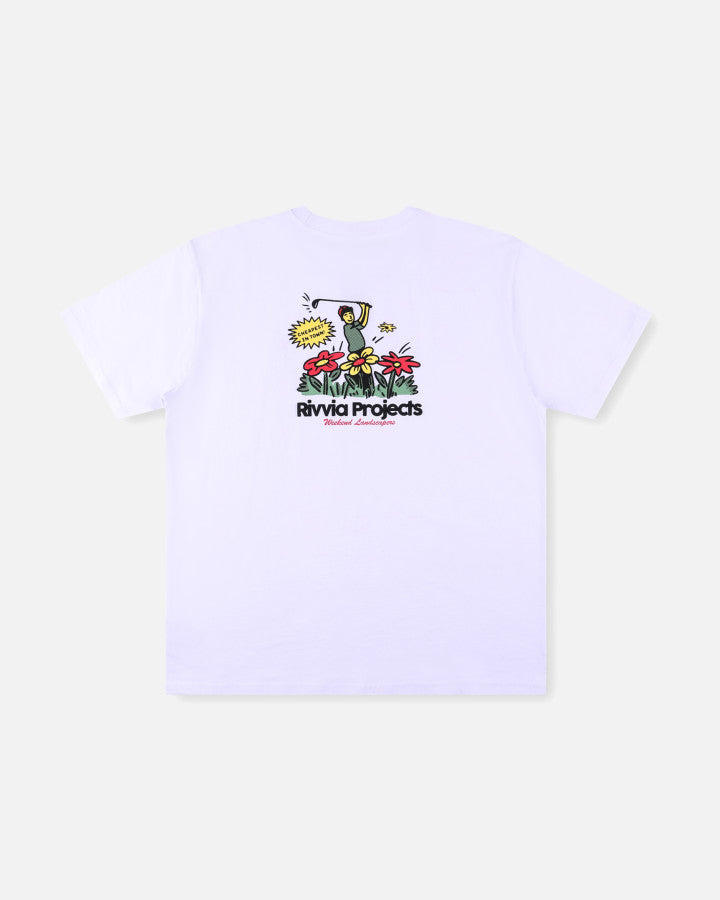 Rivvia Projects Weekend Landscapers T-Shirt in WHITE