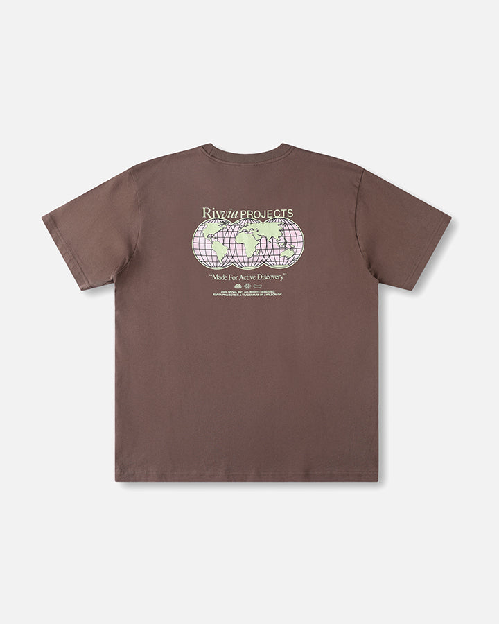 Rivvia Projects World Connection T-Shirt in BROWN