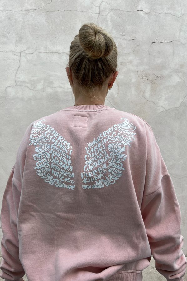EPCWWINGS Potpourri/white Ep Surf Ep Crew W Wings Womens Jumpers & Crews Clothing Clothing