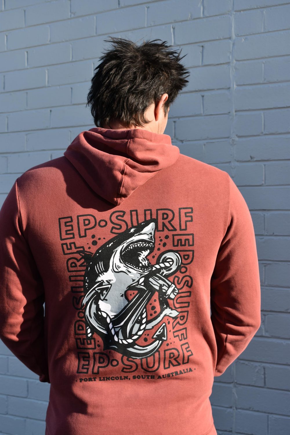 EPHUBSHARK Desert Red/black Ep Surf Ep Hoody U Biffy Shark Unisex Jumpers & Crews Clothing Clothing