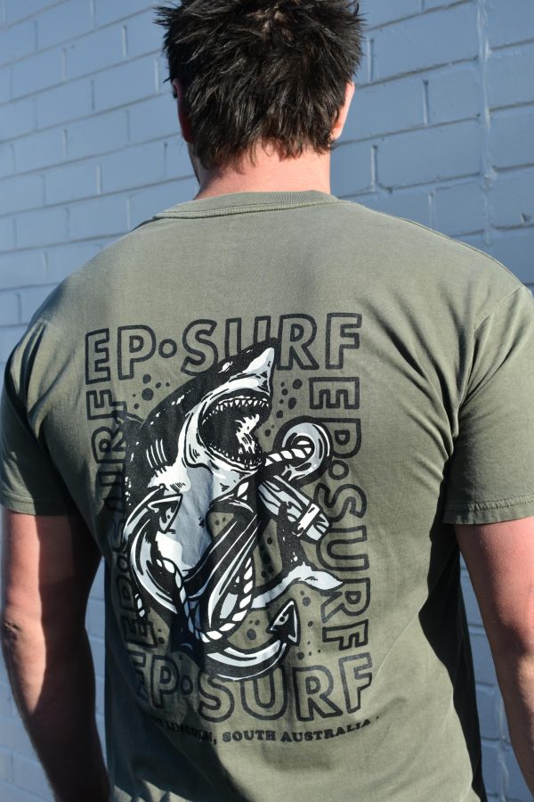 EPTMBSHARK Pine/black Ep Surf Ep Tee M Biffy Shark Mens Tops Clothing Clothing