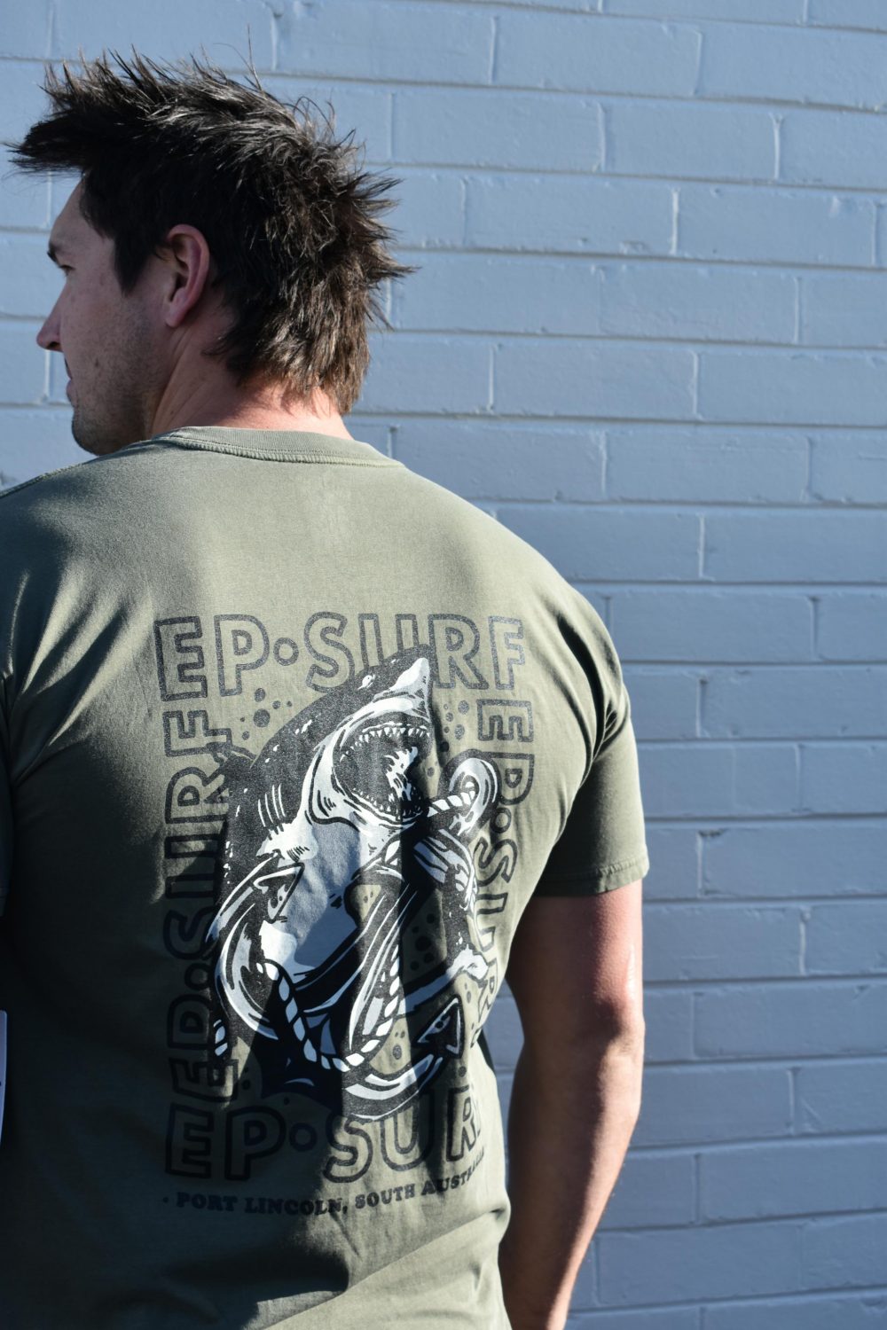 EPTMBSHARK Pine/black Ep Surf Ep Tee M Biffy Shark Mens Tops Clothing Clothing