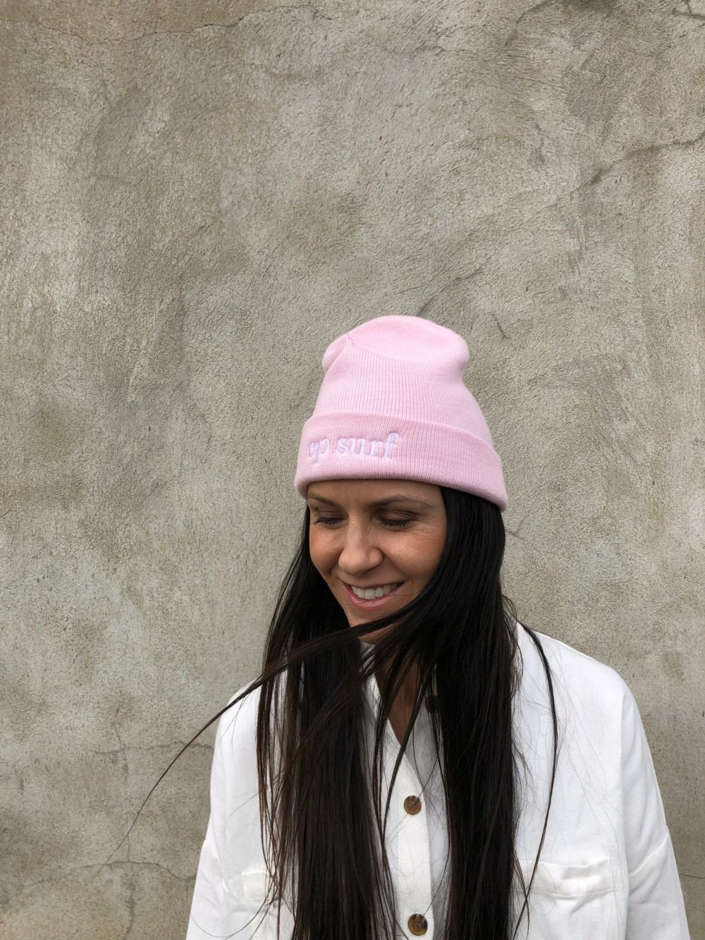 EPBCORE Pink/white Ep Surf Ep Beanie Core Generic Beanies Accessories Accessories