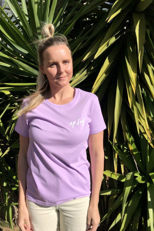 EPTWJETTY Lavender/white Ep Surf Ep Tee W Jetty Womens Tops Clothing Clothing
