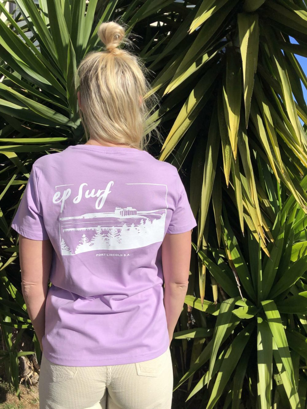 EPTWJETTY Lavender/white Ep Surf Ep Tee W Jetty Womens Tops Clothing Clothing