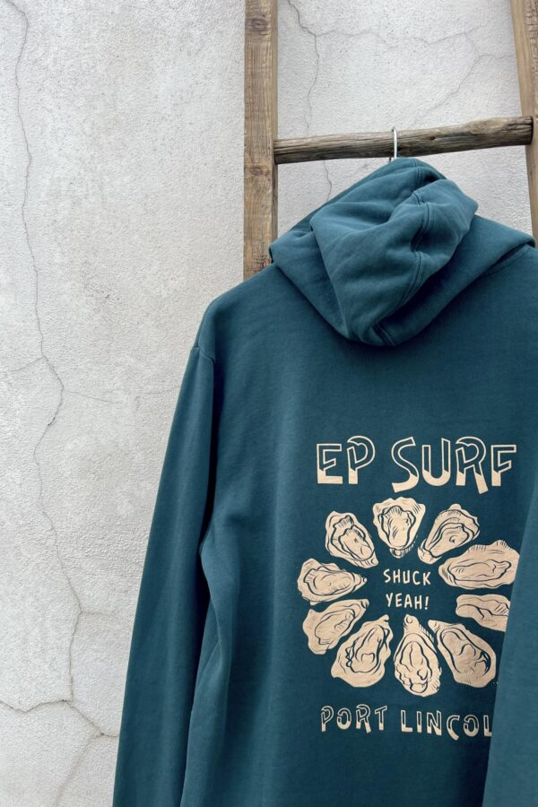 EPHUELSHUC Deep Teale/tan Ep Surf Ep Hoody U Ella Shuckyeah Generic Jumpers & Crews Clothing Clothing