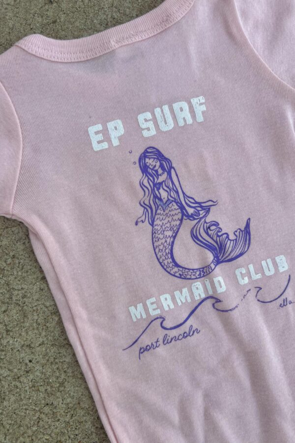 EPOBMER Pink/multi Ep Surf Ep Onesie B Mermaid Groms Onesies Clothing Clothing