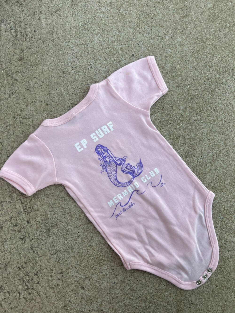 EPOBMER Pink/multi Ep Surf Ep Onesie B Mermaid Groms Onesies Clothing Clothing