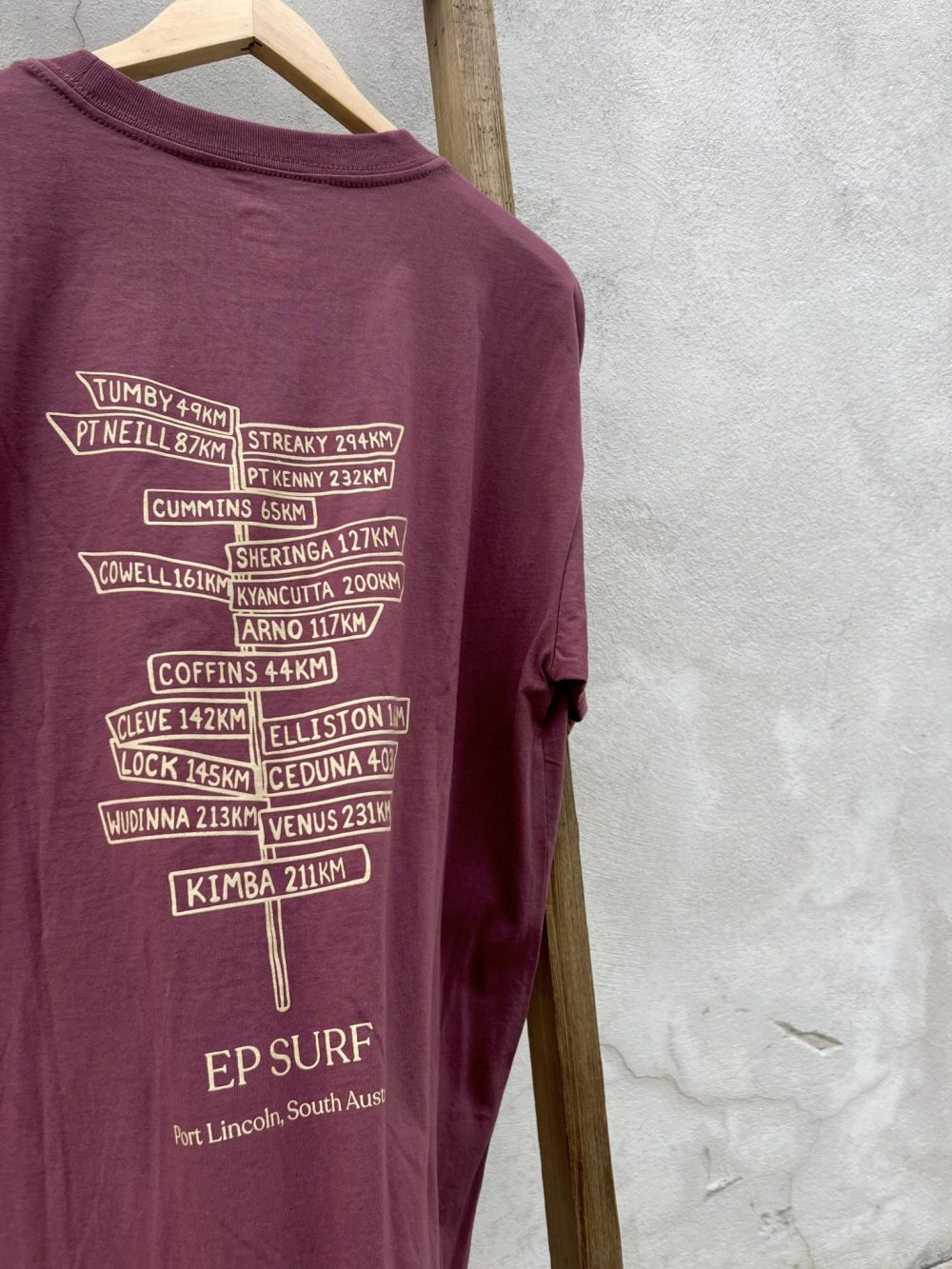 EPTMSIGNS Vintage Rose/tan Ep Surf Ep Tee M Signs Mens Tops Clothing Clothing