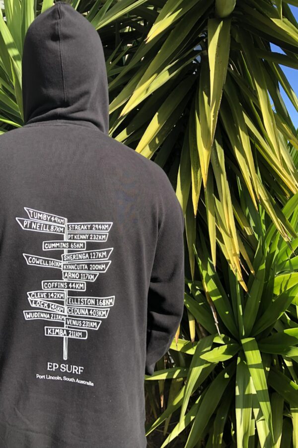 EPHMSIGNS Black/white Ep Surf Ep Hoody M Signs Mens Jumpers & Crews Clothing Clothing